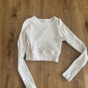 Cotton On White Ribbed crop top size small. Excellent condition